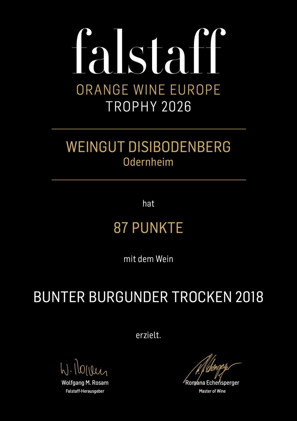 2018 Bunter Burgunder, trocken „Orange“